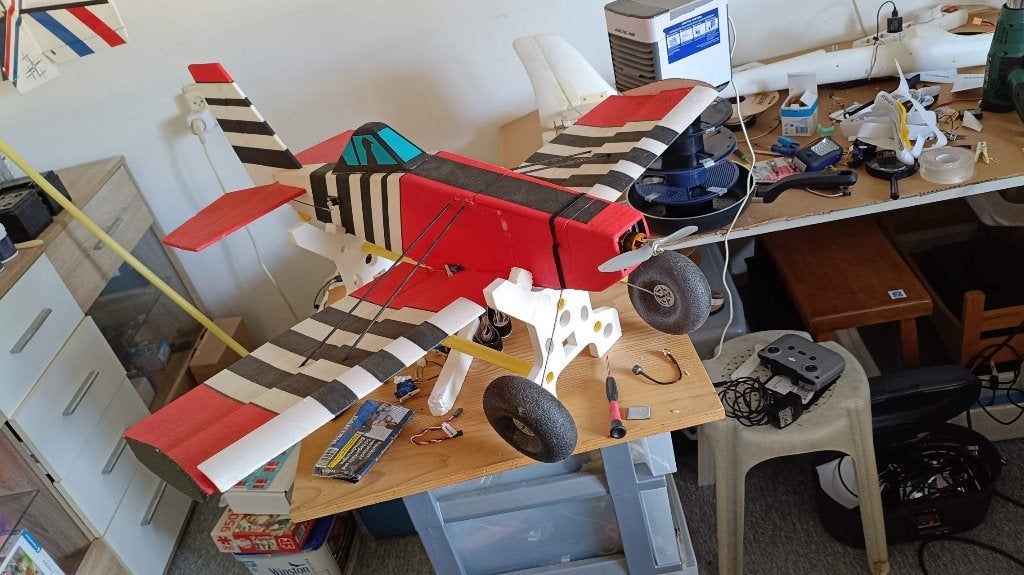 RC Vliegtuig (cropduster) met Byme A FC (evt. ruil), Ophalen, Gebruikt, Elektro, RTF (Ready to Fly)