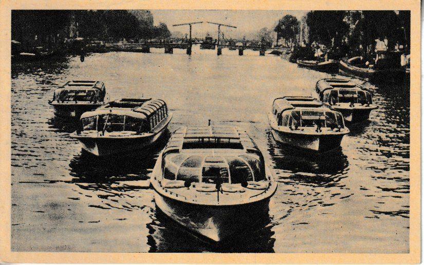 AMSTERDAM - RECLAME REDERIJ J.H. BREGMANN, Verzamelen, Ansichtkaarten | Nederland, Ophalen of Verzenden, 1960 tot 1980, Gelopen