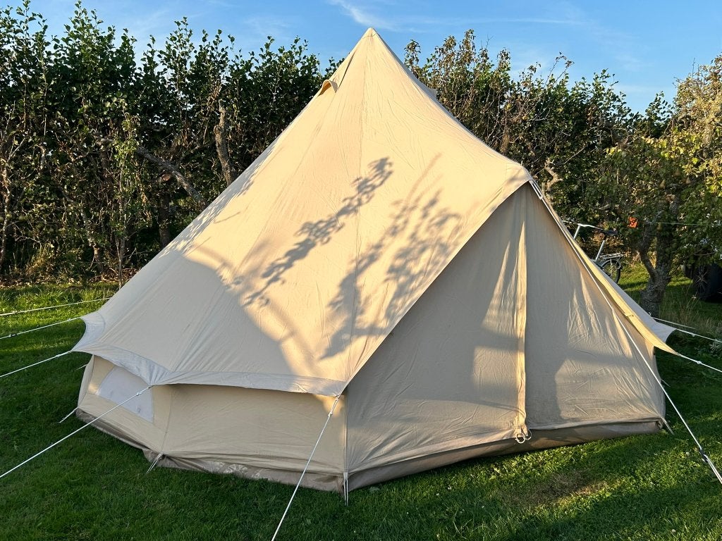 CanvasCamp Sibley Ultimate Bell Tent 450 cm + binnentent, Ophalen, Gebruikt, Tot en met 4
