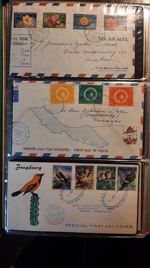 Nederlandse Antillen, Suriname en Aruba fdc's, Postzegels en Munten, Postzegels | Eerstedagenveloppen, Ophalen of Verzenden, Rest van de wereld