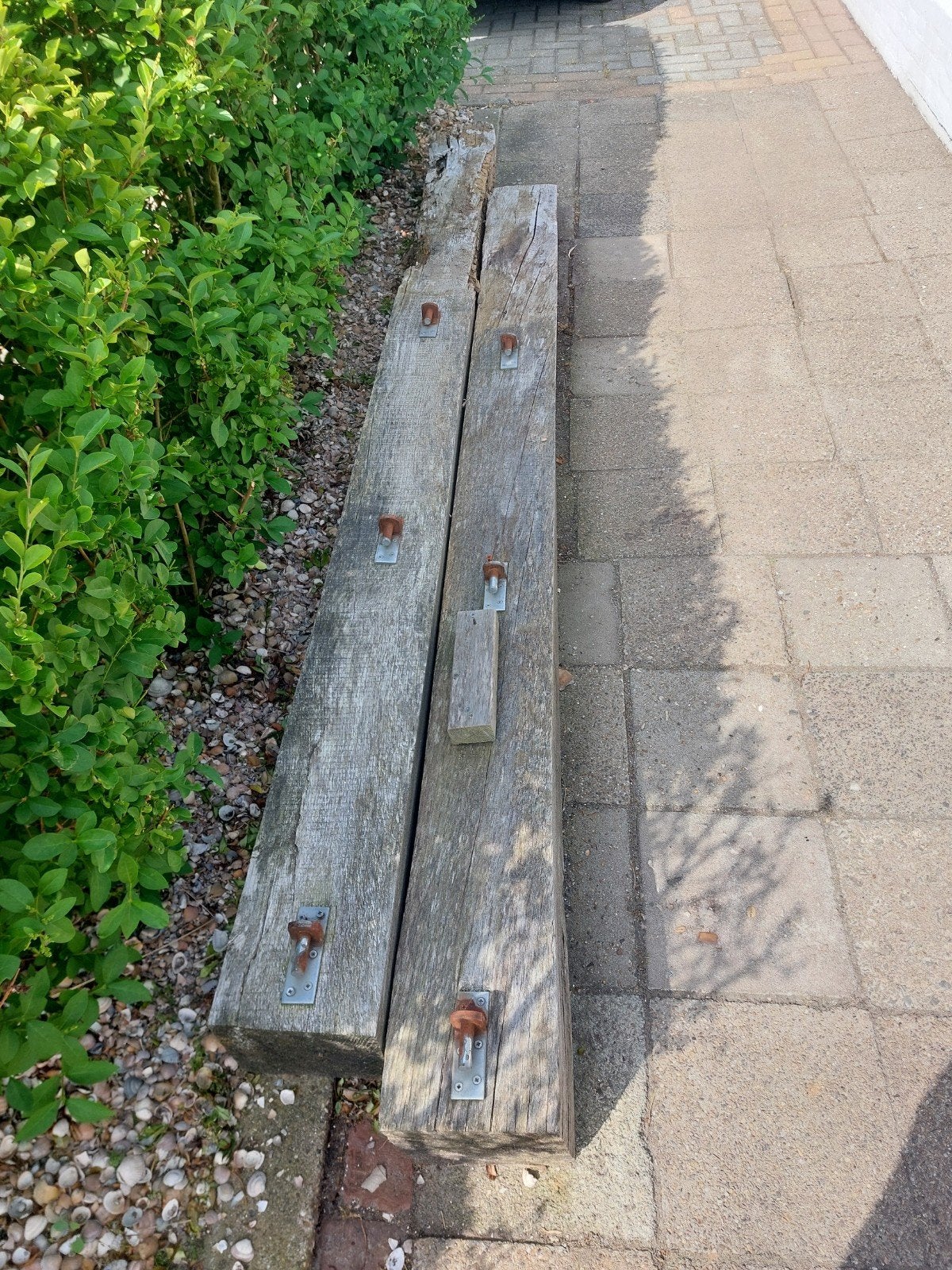 2 keer Meerpaal dukdalf 3mtr, Ophalen, Hout