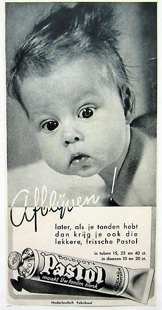 25 vintage advertenties gebitsverzorgingsproducten 57-81, Ophalen of Verzenden, Reclamebord