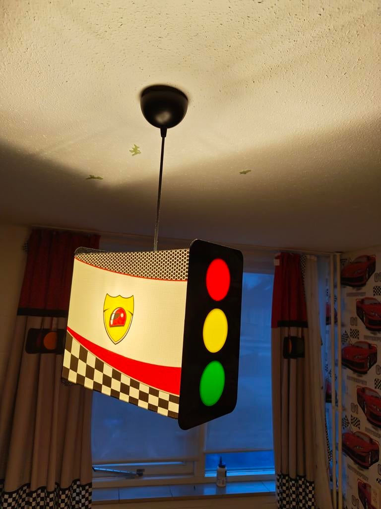 Champion Racer Hanglamp Stoplicht Jongenskamer, Huis en Inrichting, Ophalen of Verzenden