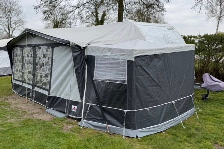 Dorema Ibiza voortent met aanbouw en luifel maat 11, Ophalen