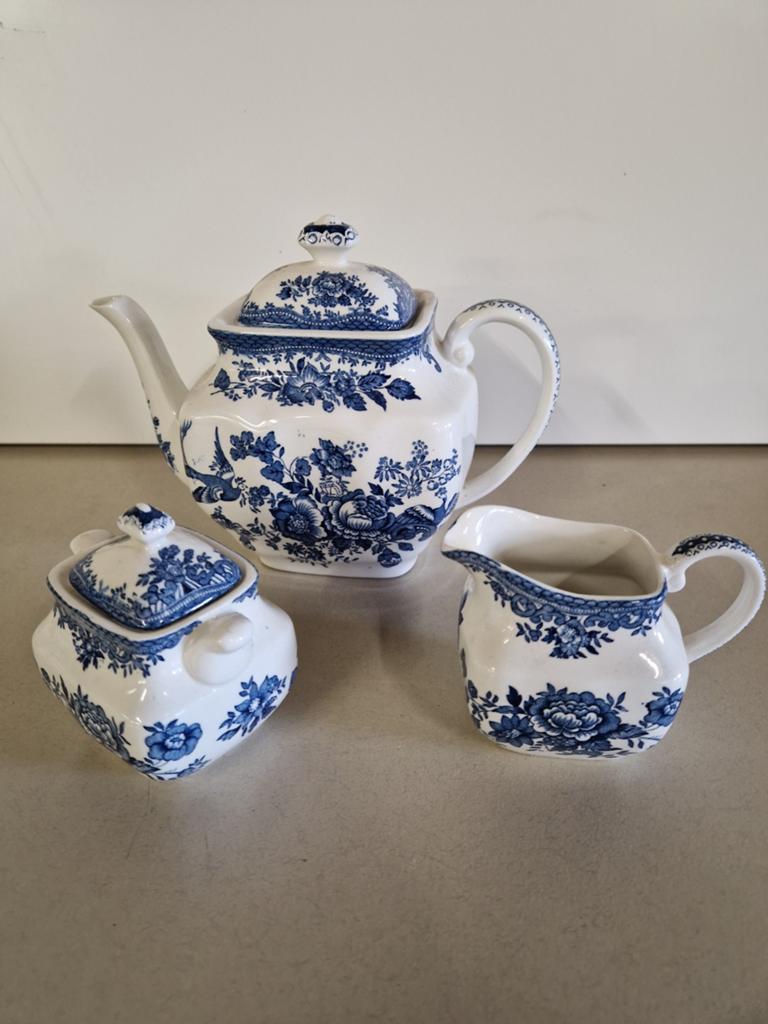 Delfts blauw Wedgwood theeservies, Ophalen of Verzenden