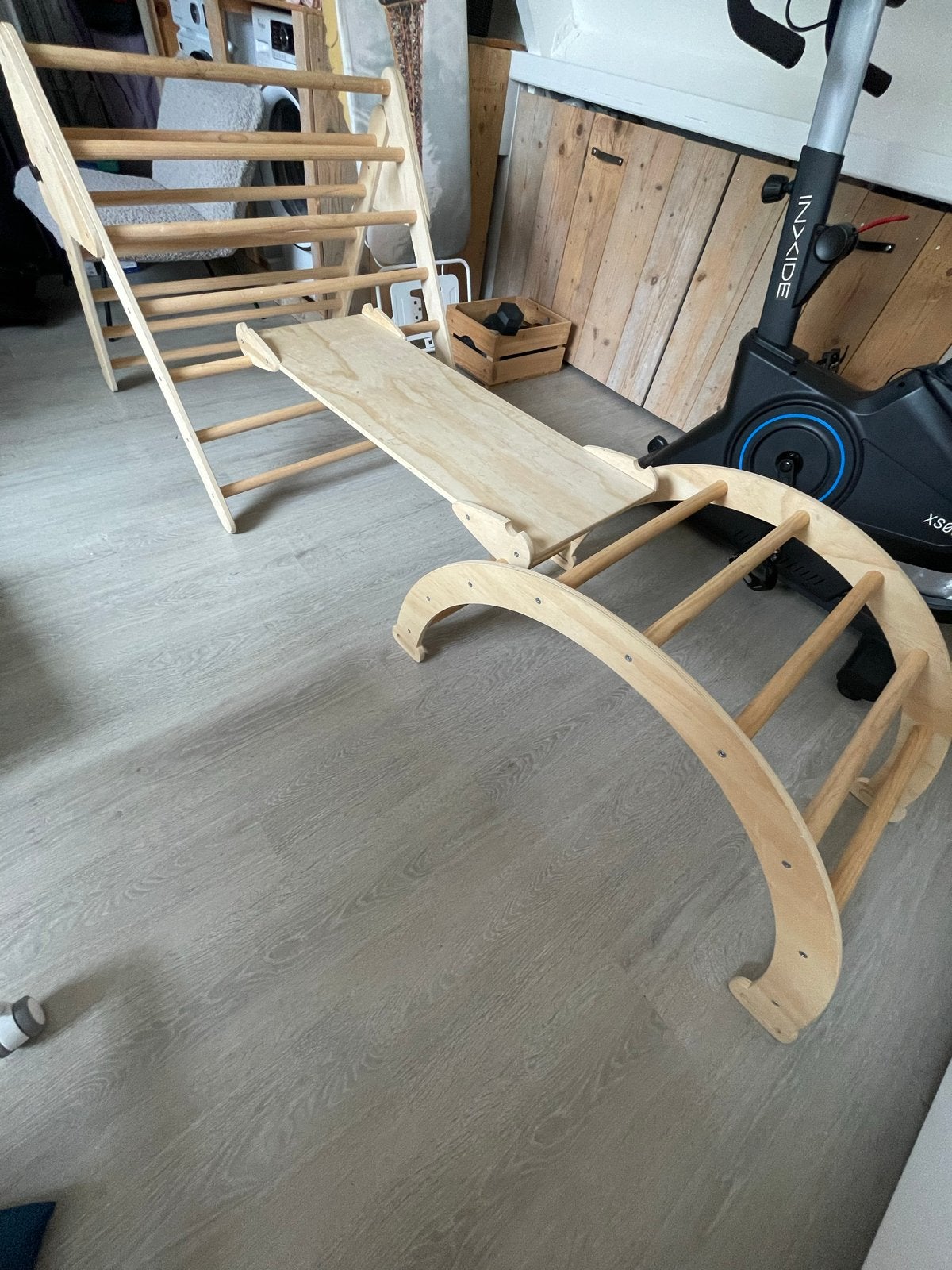 Driedelig Montessori Klimrek Hout, Kinderen en Baby's, Speelgoed | Houten speelgoed, Ophalen, Gebruikt