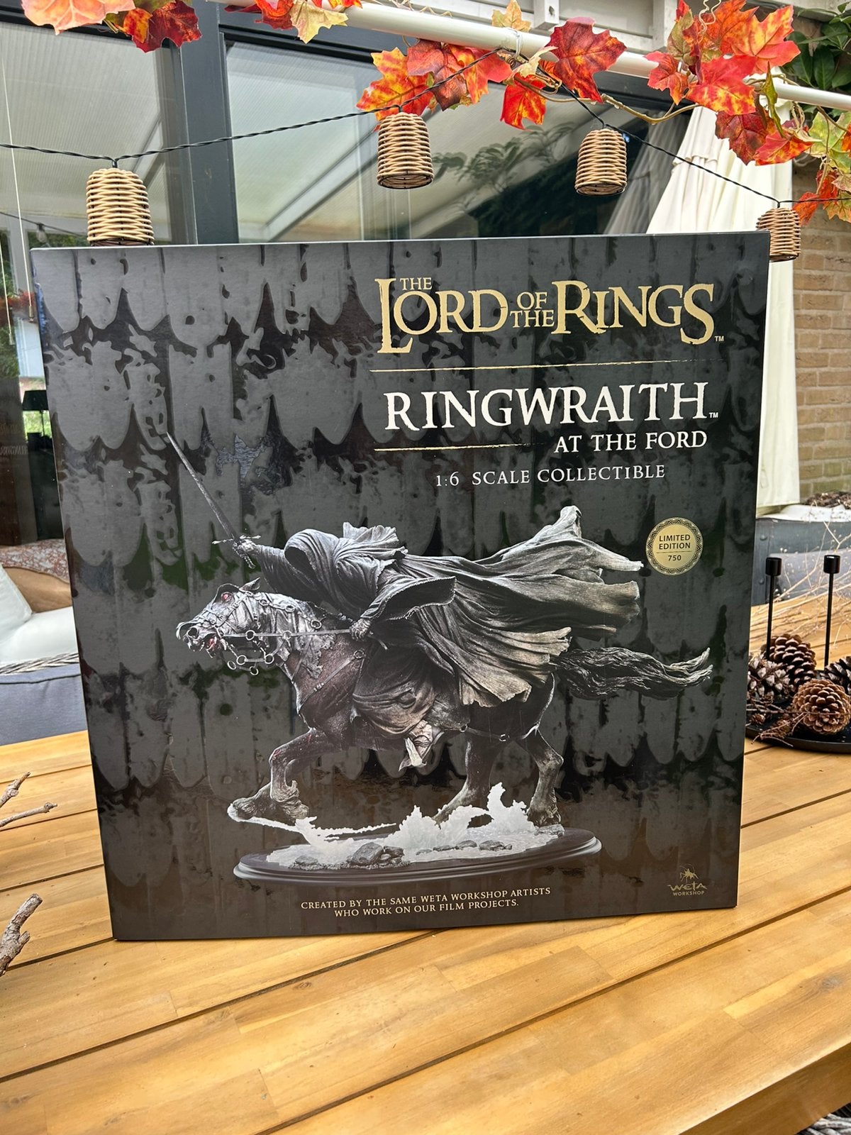 Weta workshop Ringwraith at the ford, Ophalen of Verzenden, Zo goed als nieuw, Beeldje of Buste