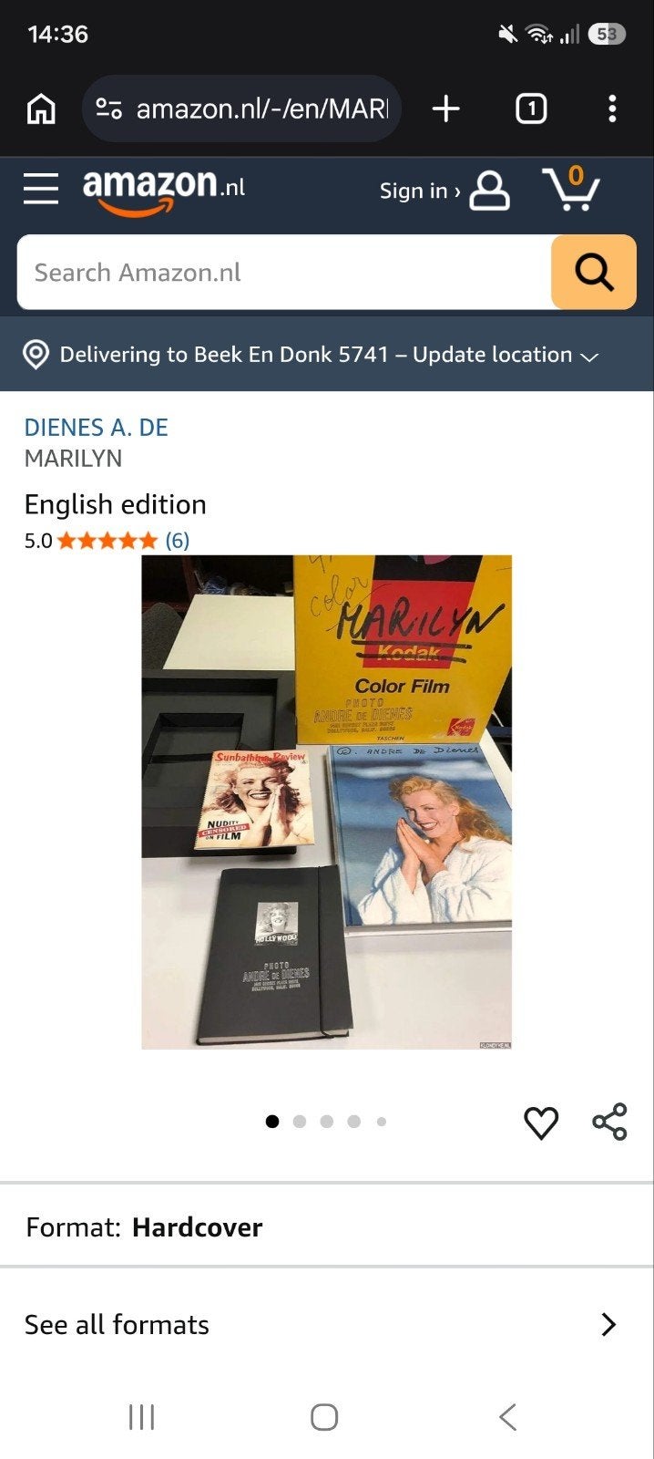 Mooi fotoboek Marilyn Monroe [ Zie fotos ], Ophalen, Zo goed als nieuw