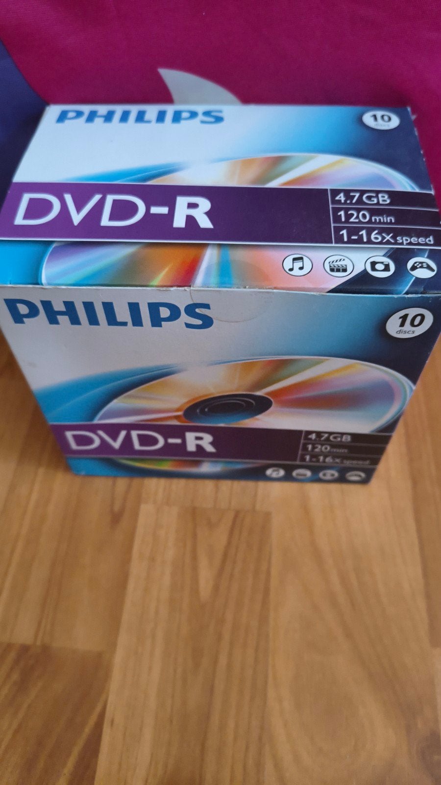 Philips DVD-R 4.7GB 120 min 1-16x speed (10 stuks), Nieuw, Ophalen of Verzenden, Dvd, Op spindel