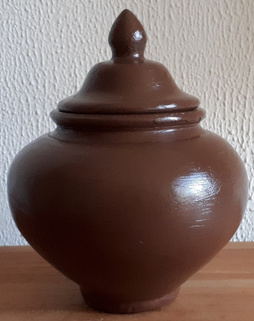 Urn Bruin ( Verdeel urn ), Nieuw, Ophalen of Verzenden, Klassiek, Bruin