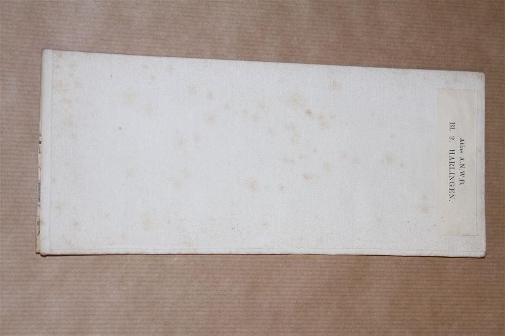 Oude stafkaart - Harlingen - 1921, Boeken, Gelezen, Ophalen of Verzenden, Landkaart, 1800 tot 2000
