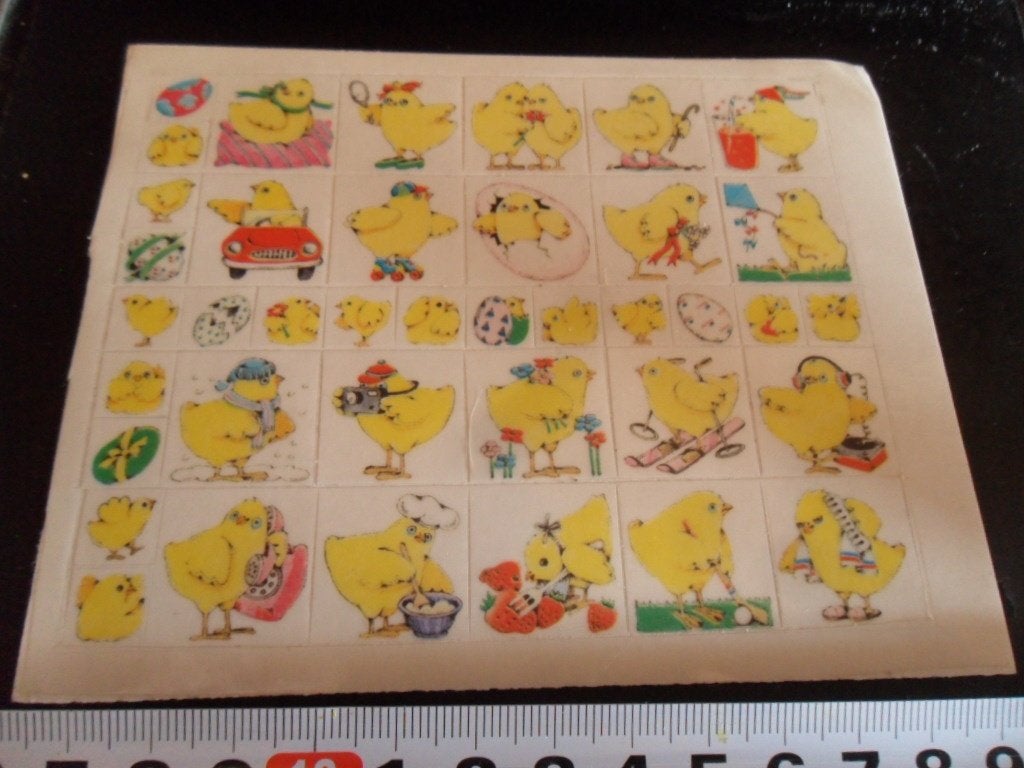 sticker transparant set strip pasen kuikens libelle bronja, Verzamelen, Ophalen, Zo goed als nieuw
