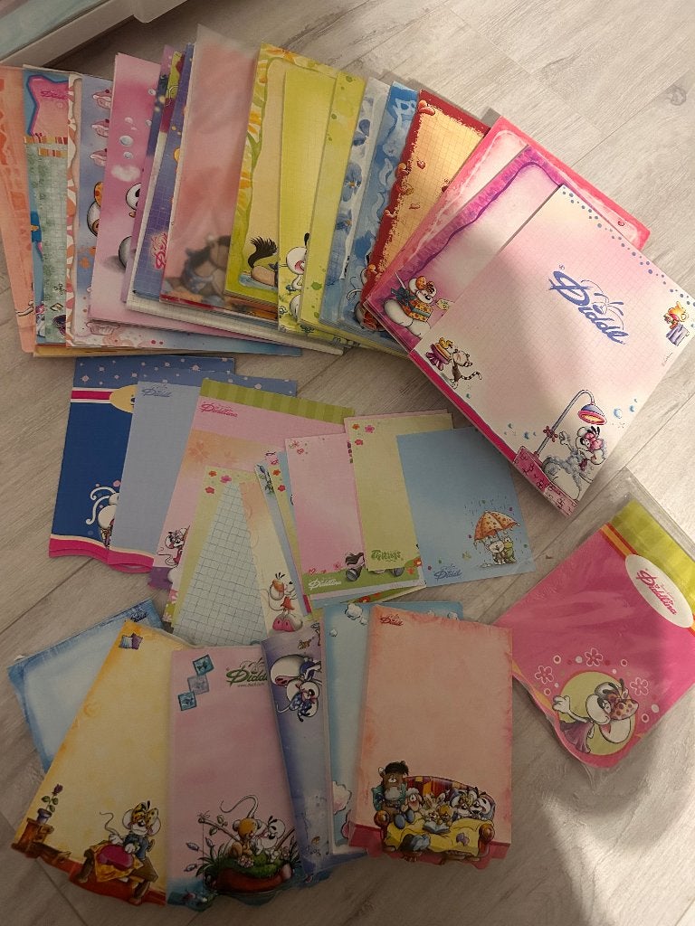 Diddl kladblokken, Verzamelen, Verzenden, Diddl, Zo goed als nieuw, Papier, Kaart of Schrift