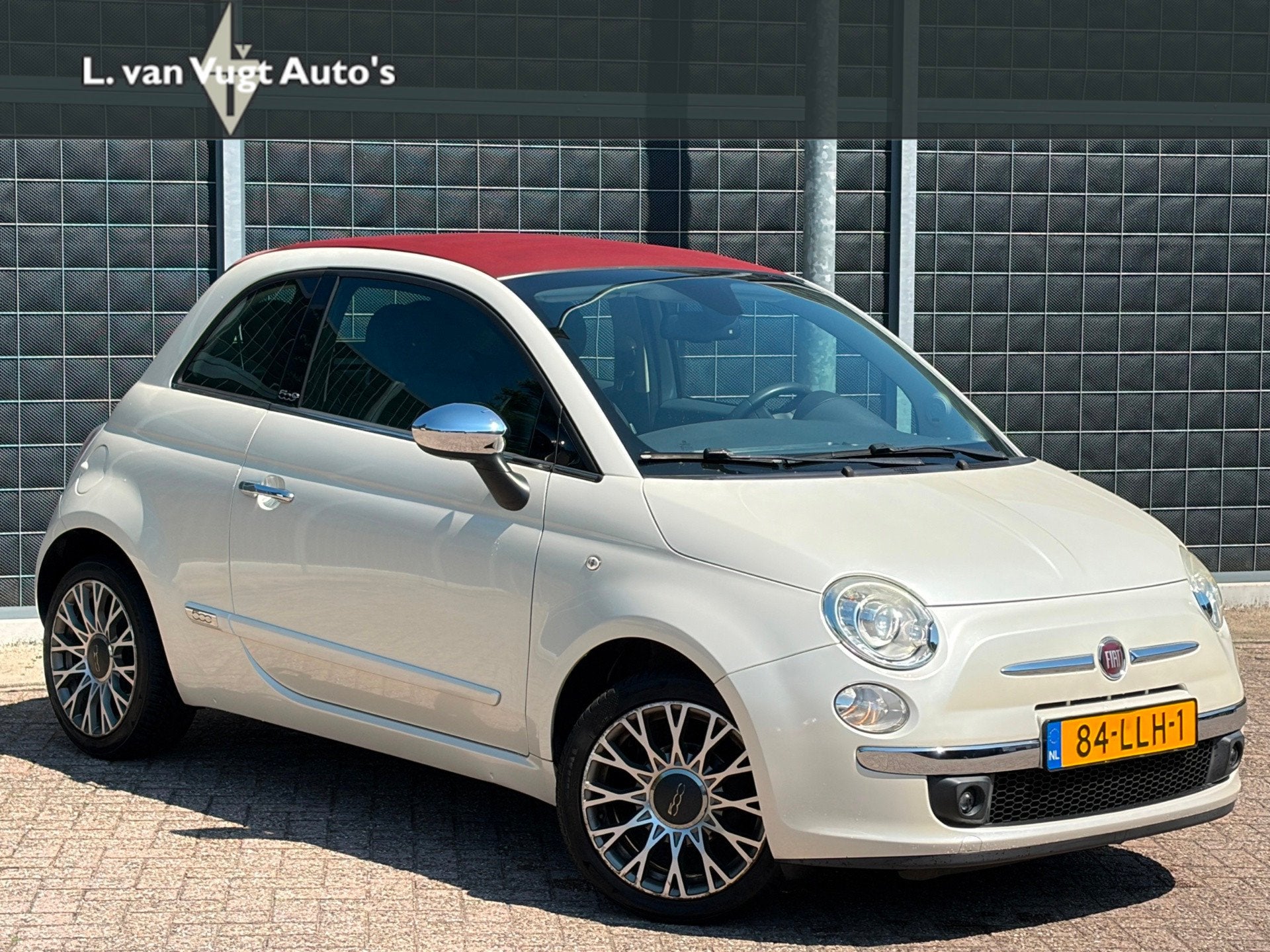 Fiat 500 C 1.2 Rock Cabrio | automaat | Bianco Gioioso | led, Gebruikt, 1242 cc, Cabriolet, Bedrijf