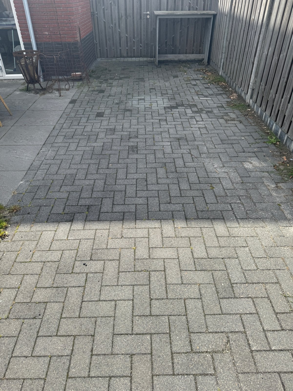 GRATIS 29m2 betonnen klinkers voor terras of oprit, Ophalen, Gebruikt, Klinkers, 10 m² of meer