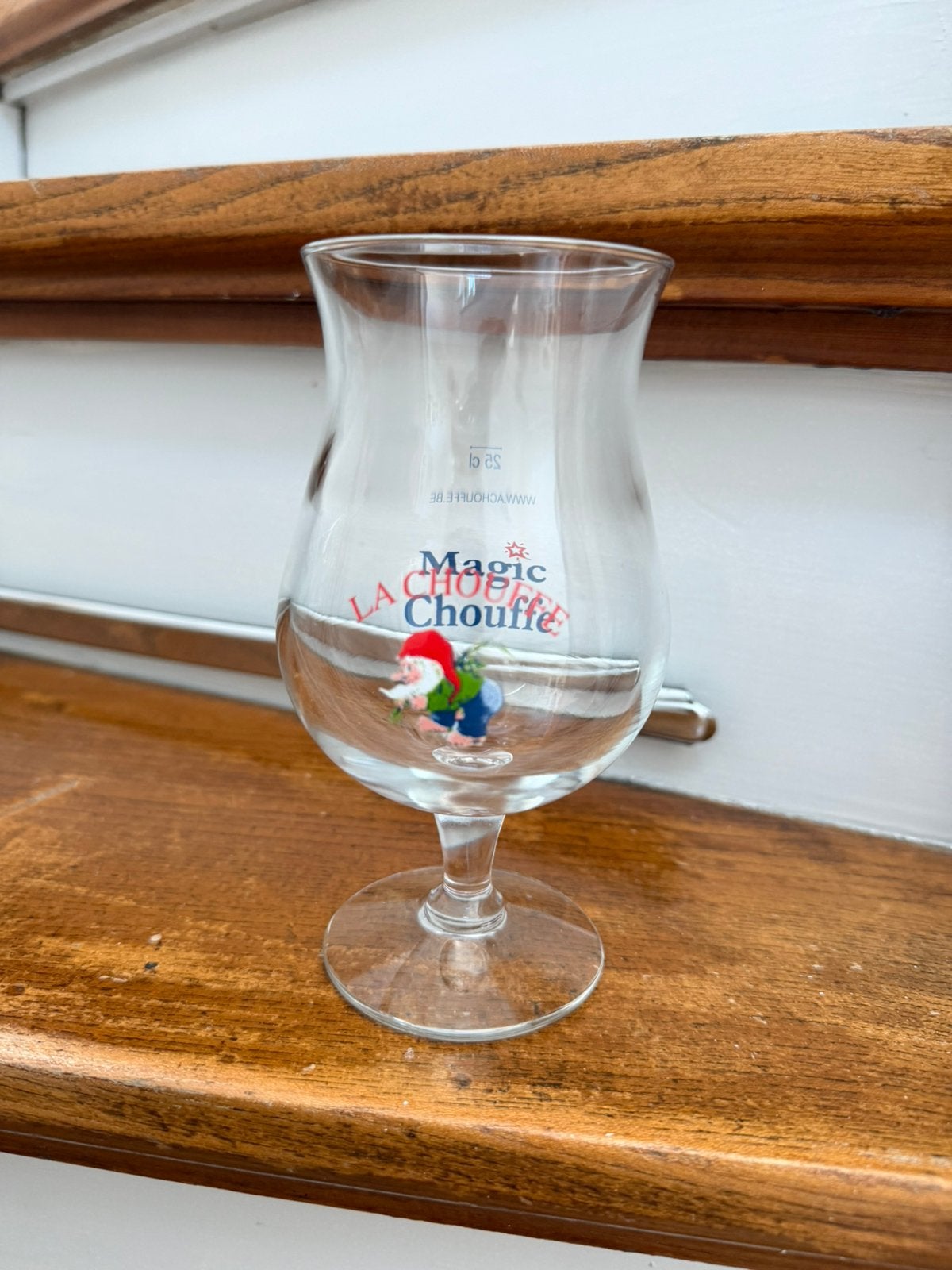 La Chouffe Magic Chouffe bierglas 0,25L, Ophalen of Verzenden, Zo goed als nieuw, Glas of Glazen, Overige merken
