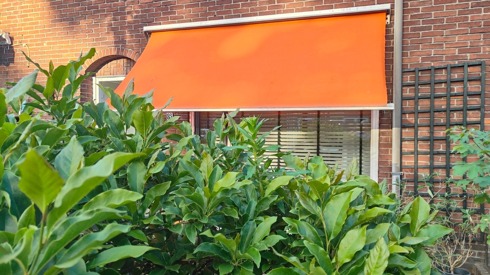 Zonnescherm, Tuin en Terras, Ophalen, Gebruikt, Knikarmscherm