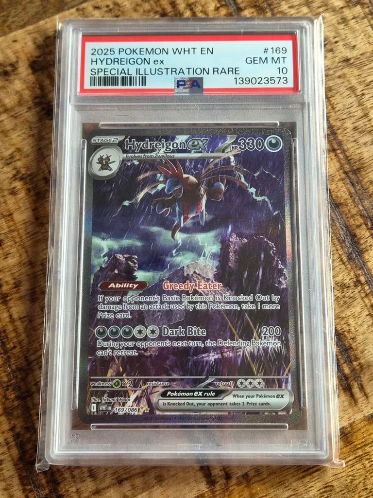 Hydreigon ex #169 PSA 10 Pokémon Slab, Ophalen of Verzenden, Zo goed als nieuw, Losse kaart