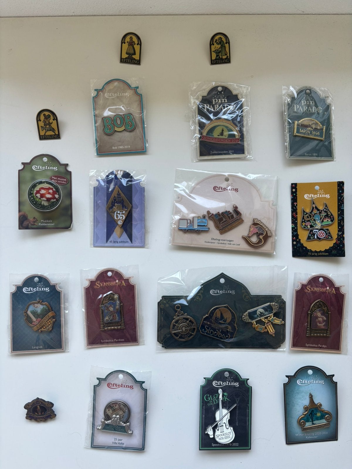 Efteling pins, Ophalen of Verzenden, Zo goed als nieuw, Button of Speldje