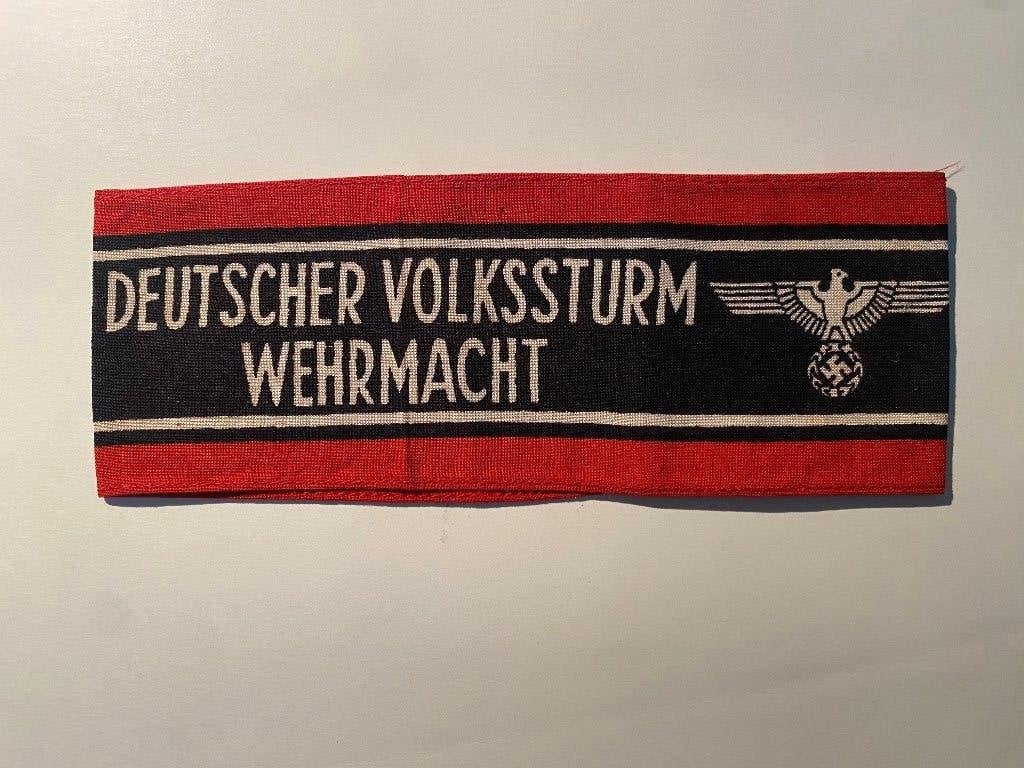 Deutsches REICH 2e WO ARMBAND Deutscher Volksturm Wehrmacht, Verzenden, Landmacht, Duitsland, Embleem of Badge
