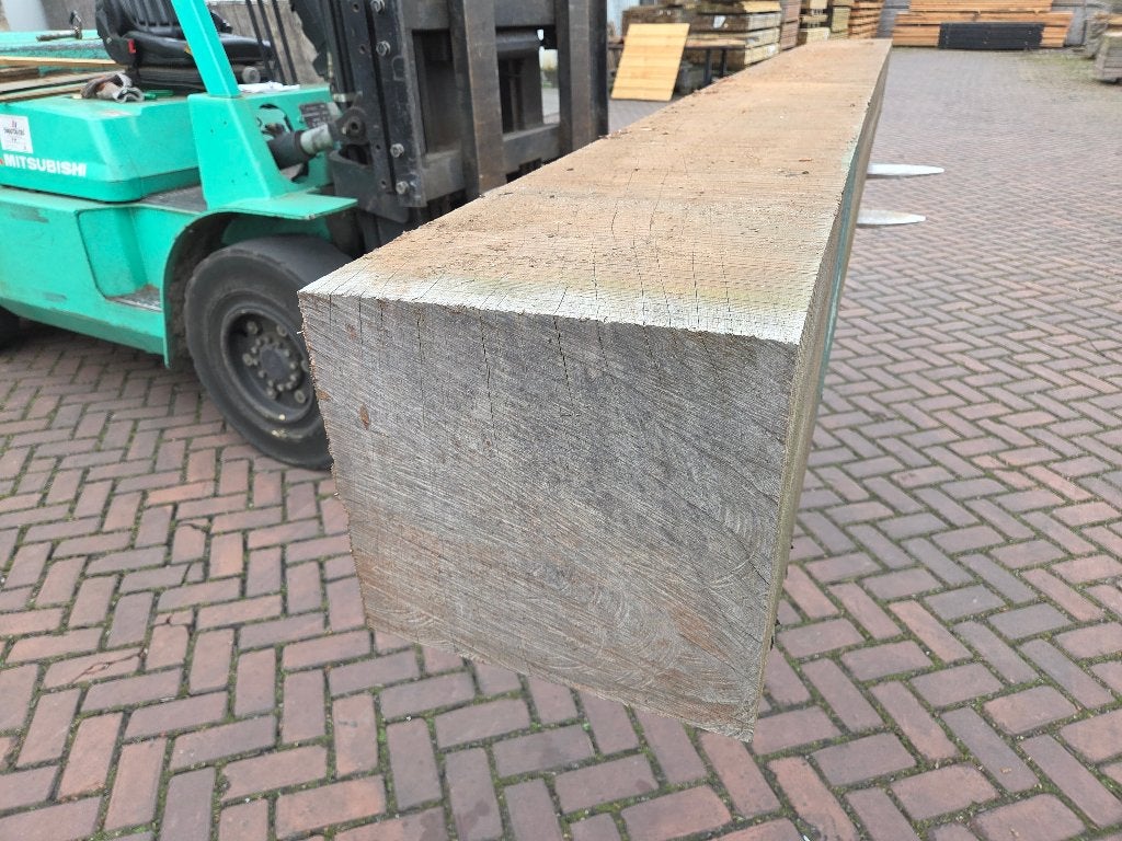 Azobé hardhouten paal / balk 30x32 cm 3.70 m lang - nr: HB9, Tuin en Terras, Palen, Balken en Planken, Ophalen, 250 cm of meer