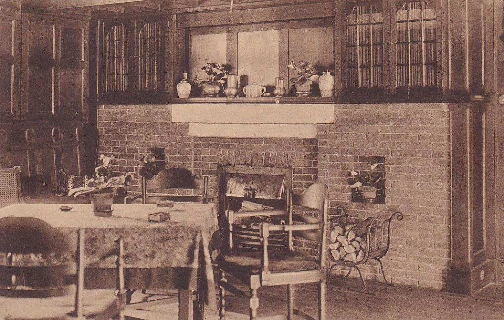 719E Zeist Woudenbergscheweg, interieur Huize "Dhjimal", Ophalen of Verzenden, 1920 tot 1940, Ongelopen, Utrecht