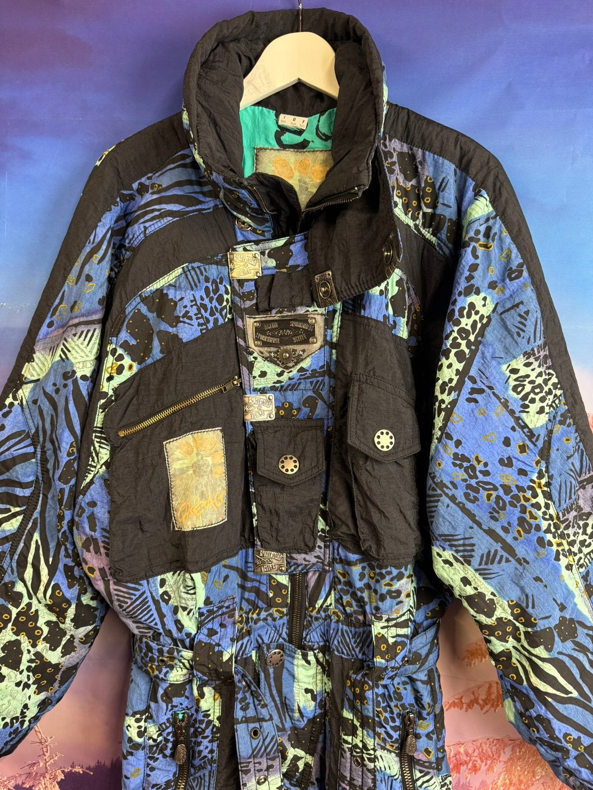 Vintage Fout Skipak van Creact maat 50 / M Blue Panter, Ophalen of Verzenden, Zo goed als nieuw, Maat 48/50 (M), Pak