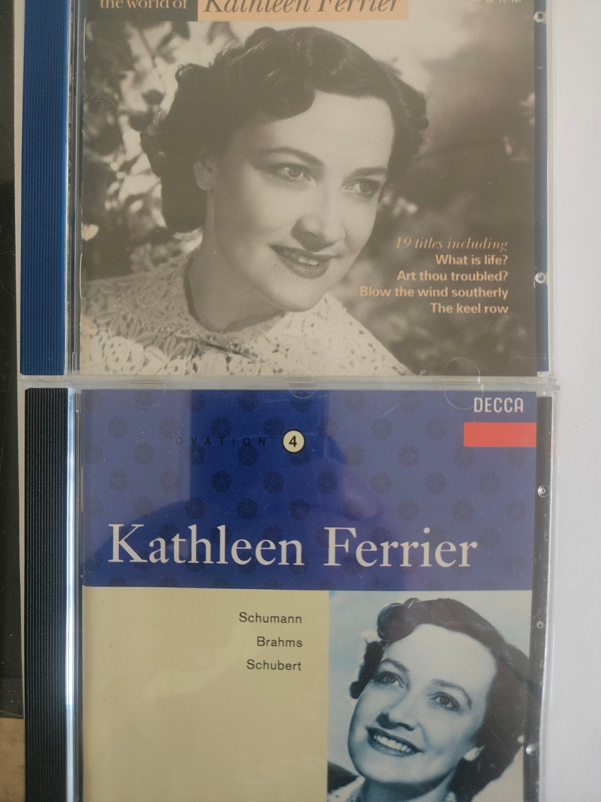 Kathleen Ferrier - The World Of & Ovation 4 (2 CD's), Ophalen of Verzenden, Zo goed als nieuw, Romantiek, Schumann