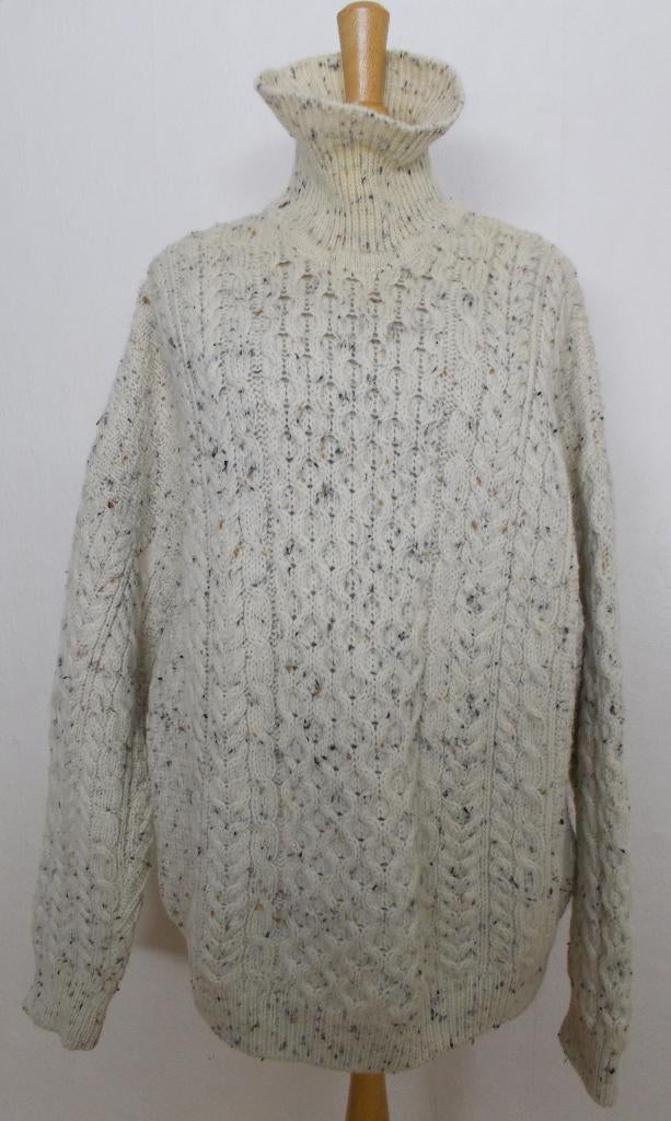100% wollen coltrui van Barnett & Barnett! XL, Kleding | Dames, Verzenden, Zo goed als nieuw, Maat 46/48 (XL) of groter, Beige