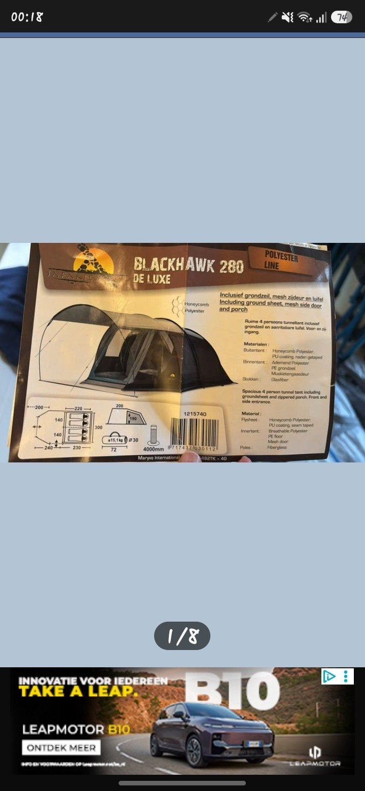 Blackhawk..280, Ophalen, Zo goed als nieuw, Tot en met 4