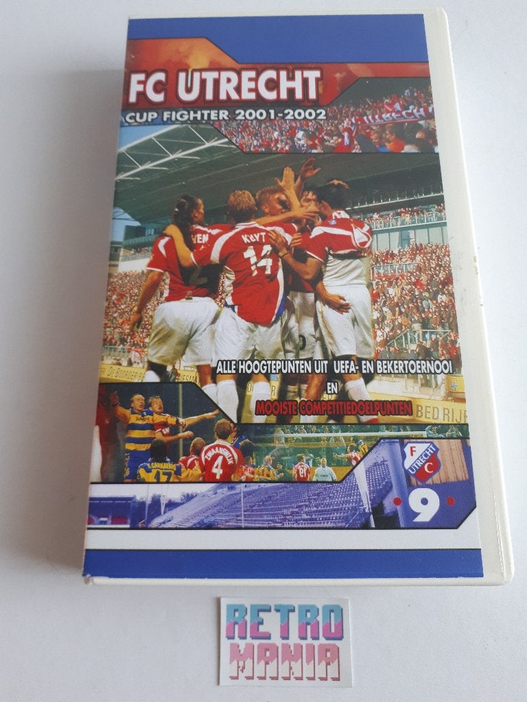 vhs voetbal - fc utrecht cupfighter 2001-2002, Alle leeftijden, Verzenden, Zo goed als nieuw