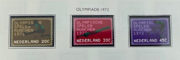 1972 Postfris 3x Olympische Spelen NVPH 1012#1014 , Postzegels en Munten, Postzegels | Nederland, Ophalen of Verzenden, Na 1940