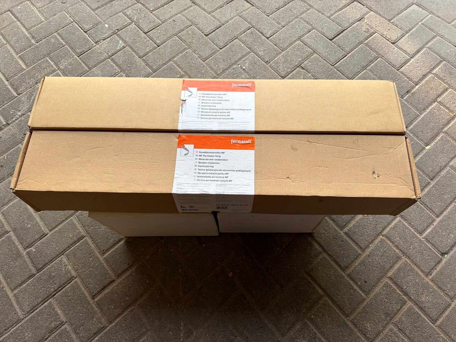 Fermacell vloerisolatie stroken 30mm  - 60 stuks, Minder dan 4 cm, Overige materialen, Nieuw, Ophalen of Verzenden
