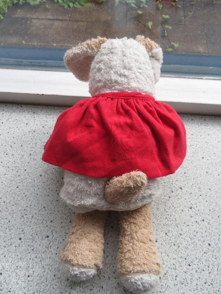 Handpop Hond Henry merk Käthe Kruse soort superman, Zo goed als nieuw, Middelgroot (20 tot 80 cm), Met label, Hond