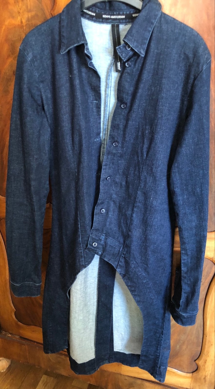 10DAYS Amsterdam Denim Jurk/Tuniek Maat 1, Blauw, Ophalen of Verzenden, Zo goed als nieuw, Knielengte