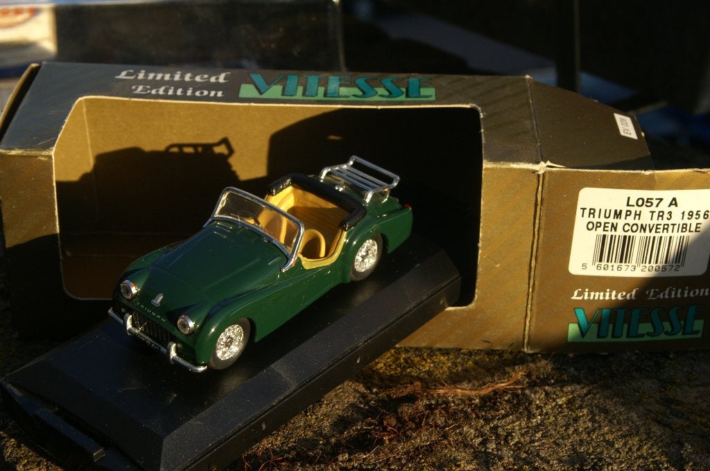 TRIUMPH TR3 1956 OPEN CONVERTIBLE, Hobby en Vrije tijd, Modelauto's | 1:43, Ophalen of Verzenden, Gebruikt, Auto, Overige merken