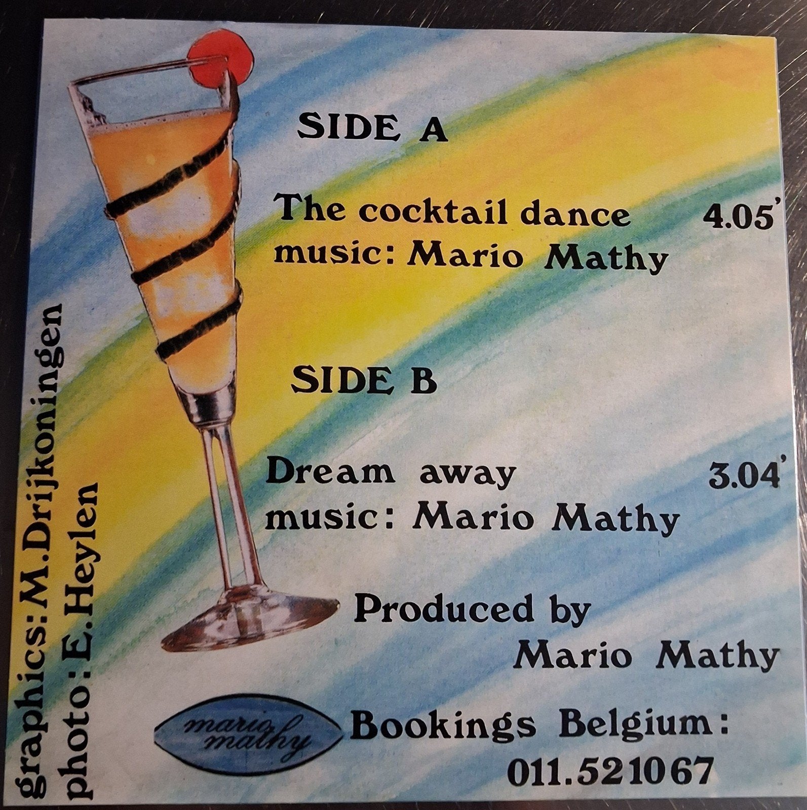 Mario mathy - the cocktail dance, Ophalen of Verzenden, Nieuw in verpakking, 7 inch, Levenslied of Smartlap