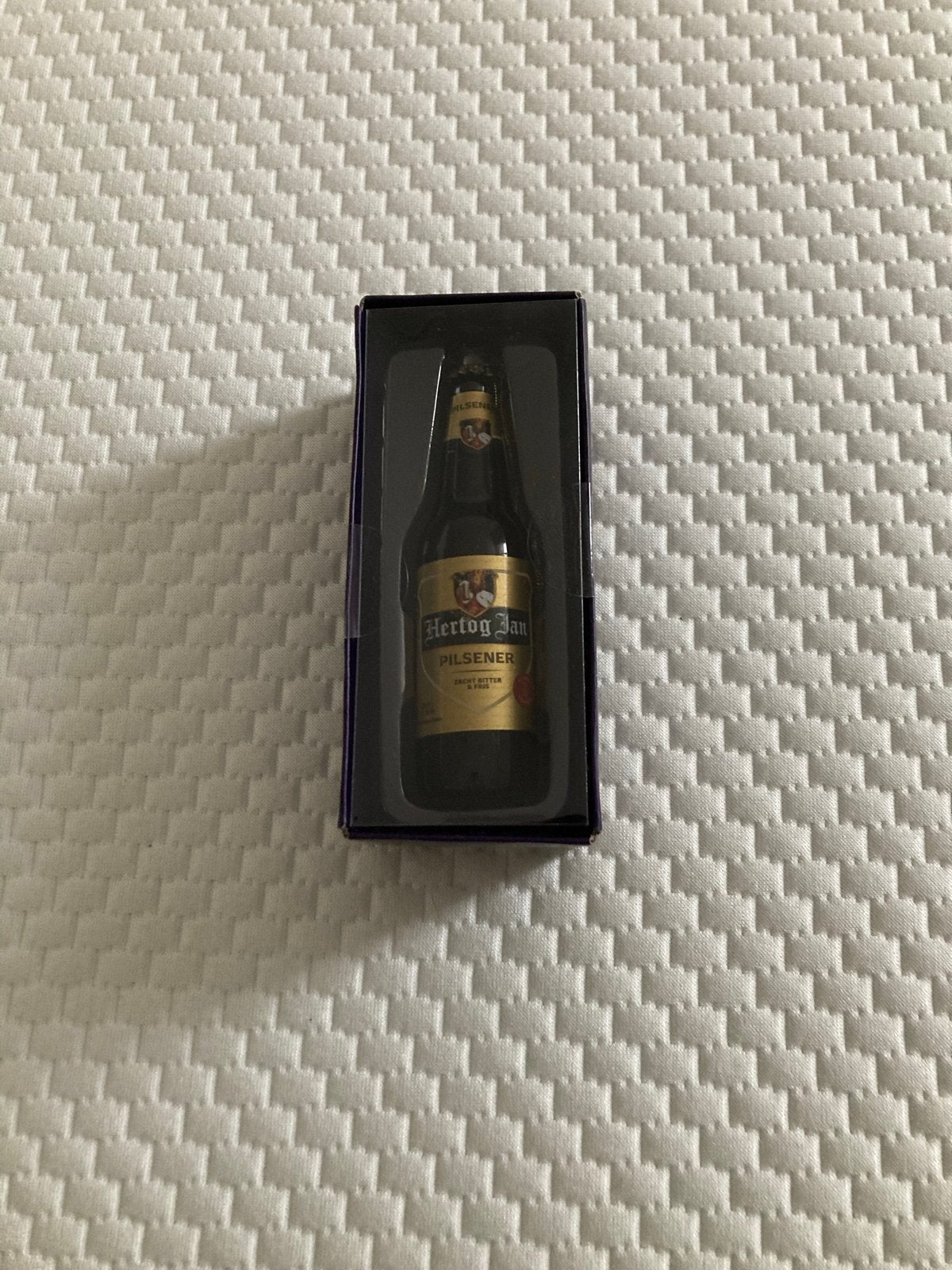 *Nieuw glazen Hertog Jan kerst hanger*, Ophalen, Nieuw