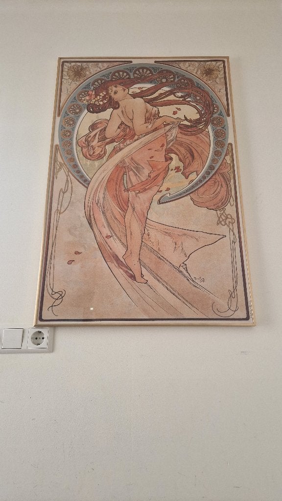 Mucha in op maat gemaakte lijst, Ophalen, Overige stijlen, Portret of Personen, Overige ondergronden