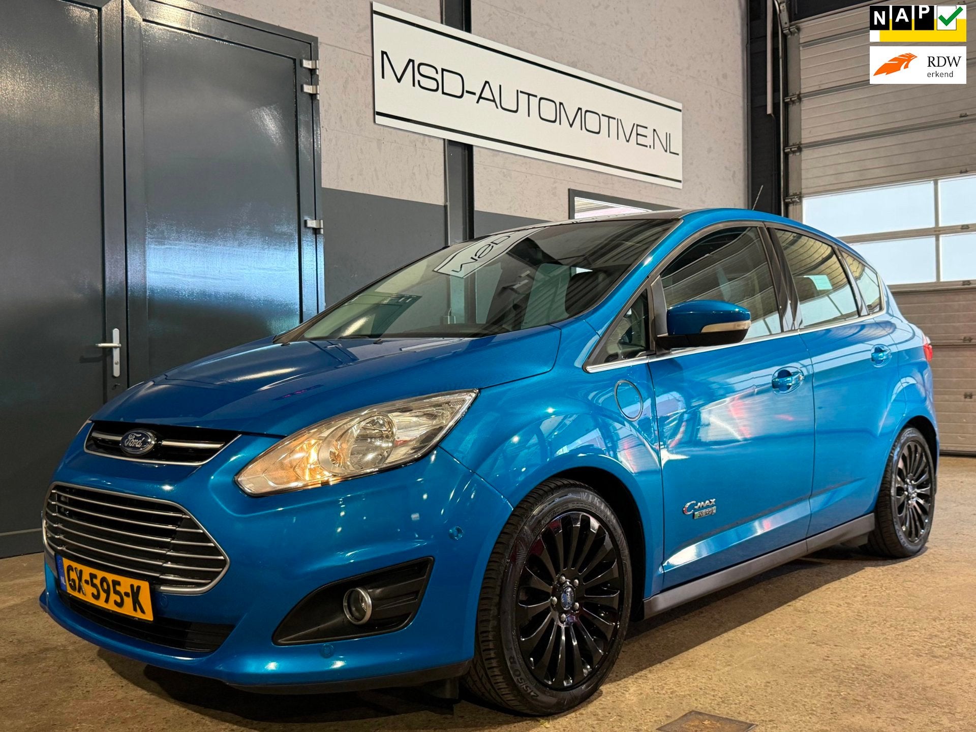 Ford C-Max 2.0 Plug-in Hybrid Titanium Plus Panoramadak Leer, Auto's, Ford, 137 pk, Gebruikt, Euro 6, 4 cilinders