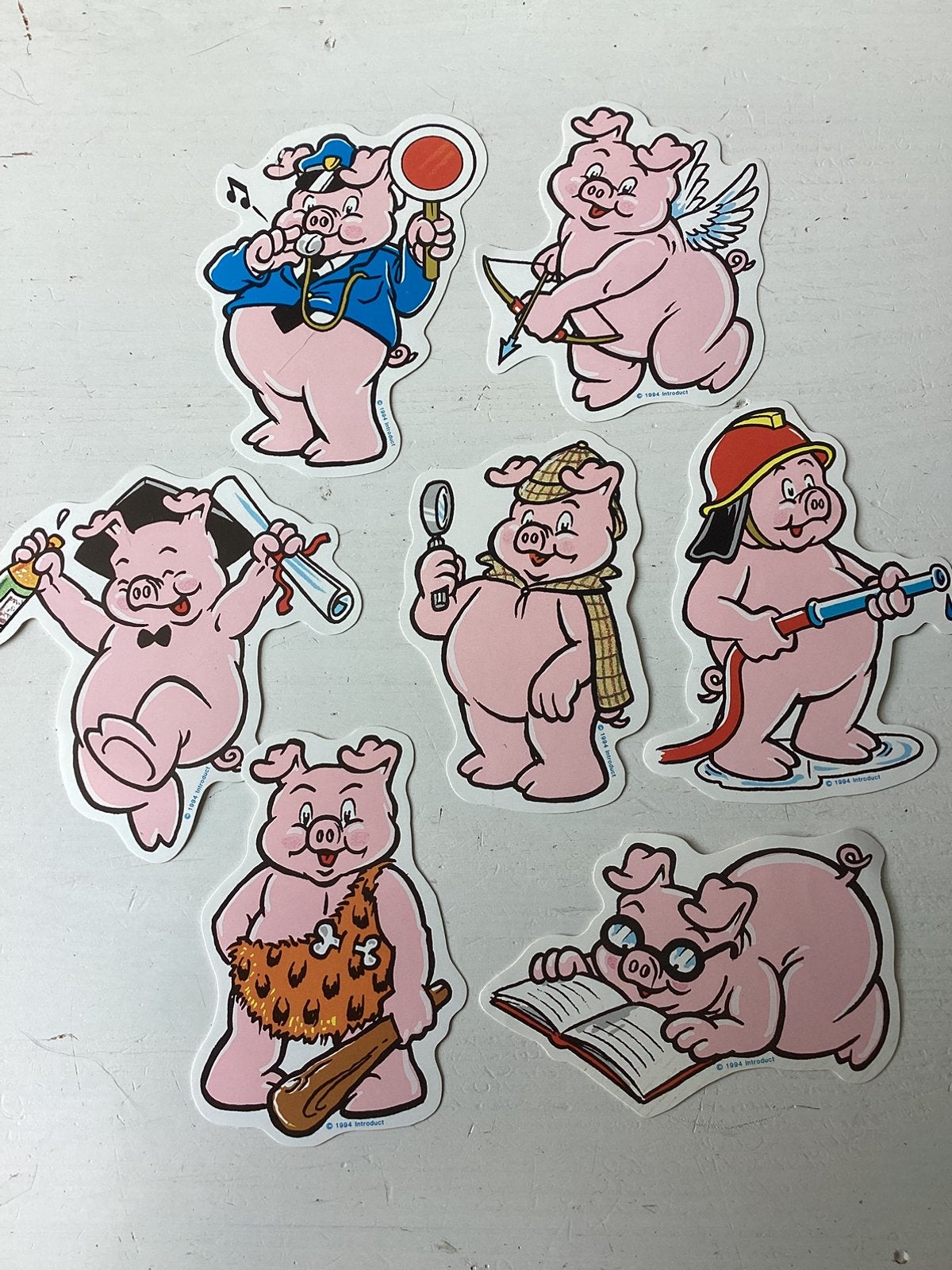 Setje stickers varkens/varkentjes (strip), Verzenden, Nieuw, Dier en Natuur
