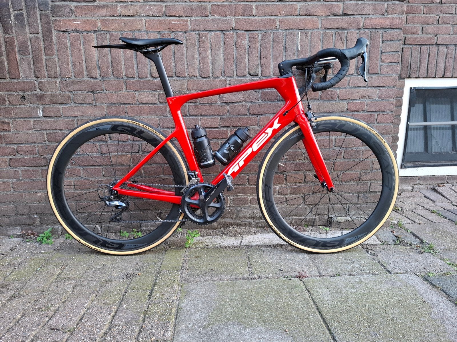 Apex Flare 3.0 Carbon Racefiets Ultegra Quasar 55 wielen, Gebruikt, Carbon, Velgrem, Meer dan 20 versnellingen