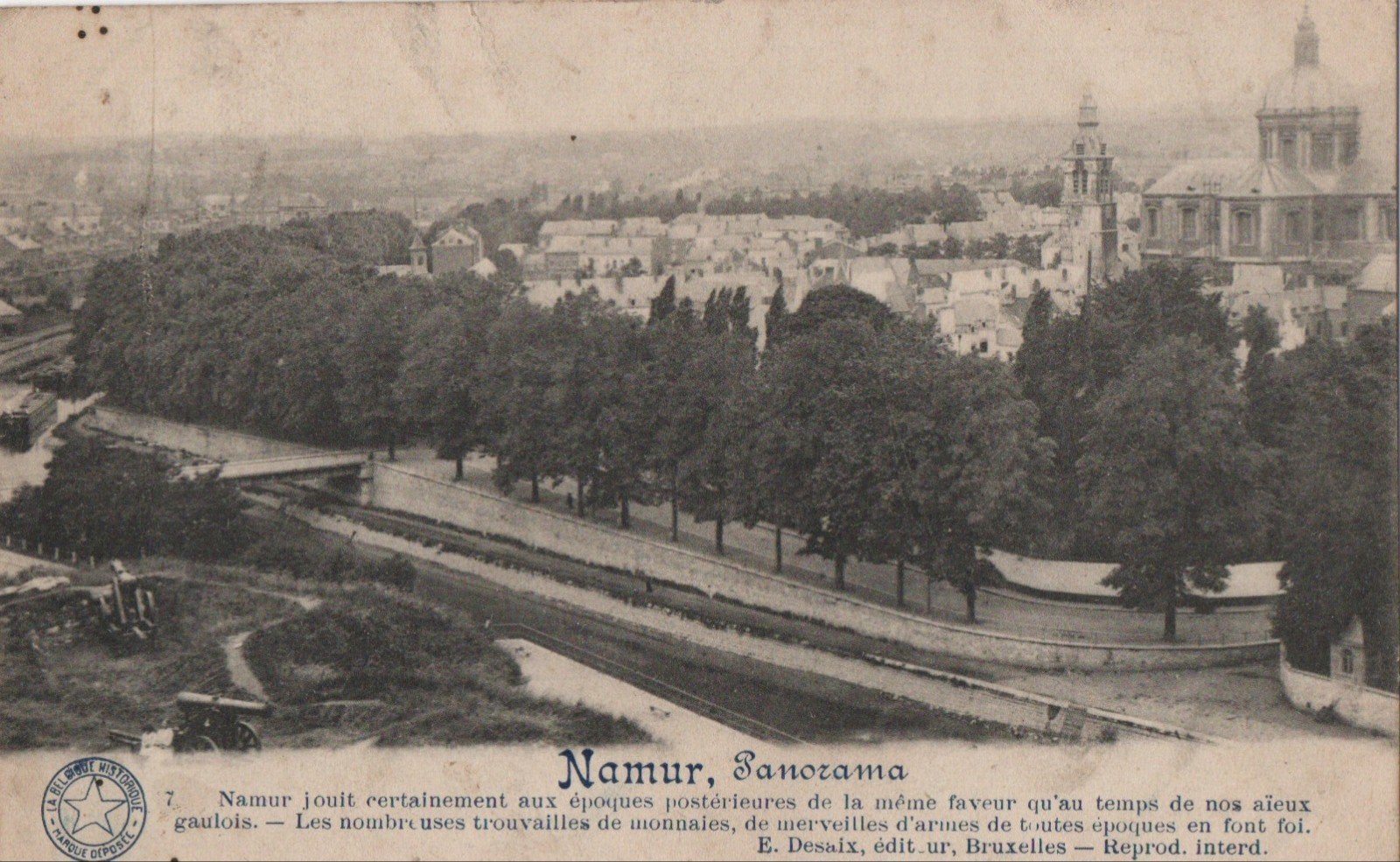 Namur - Namen - panorama, Verzamelen, Ansichtkaarten | België, Verzenden