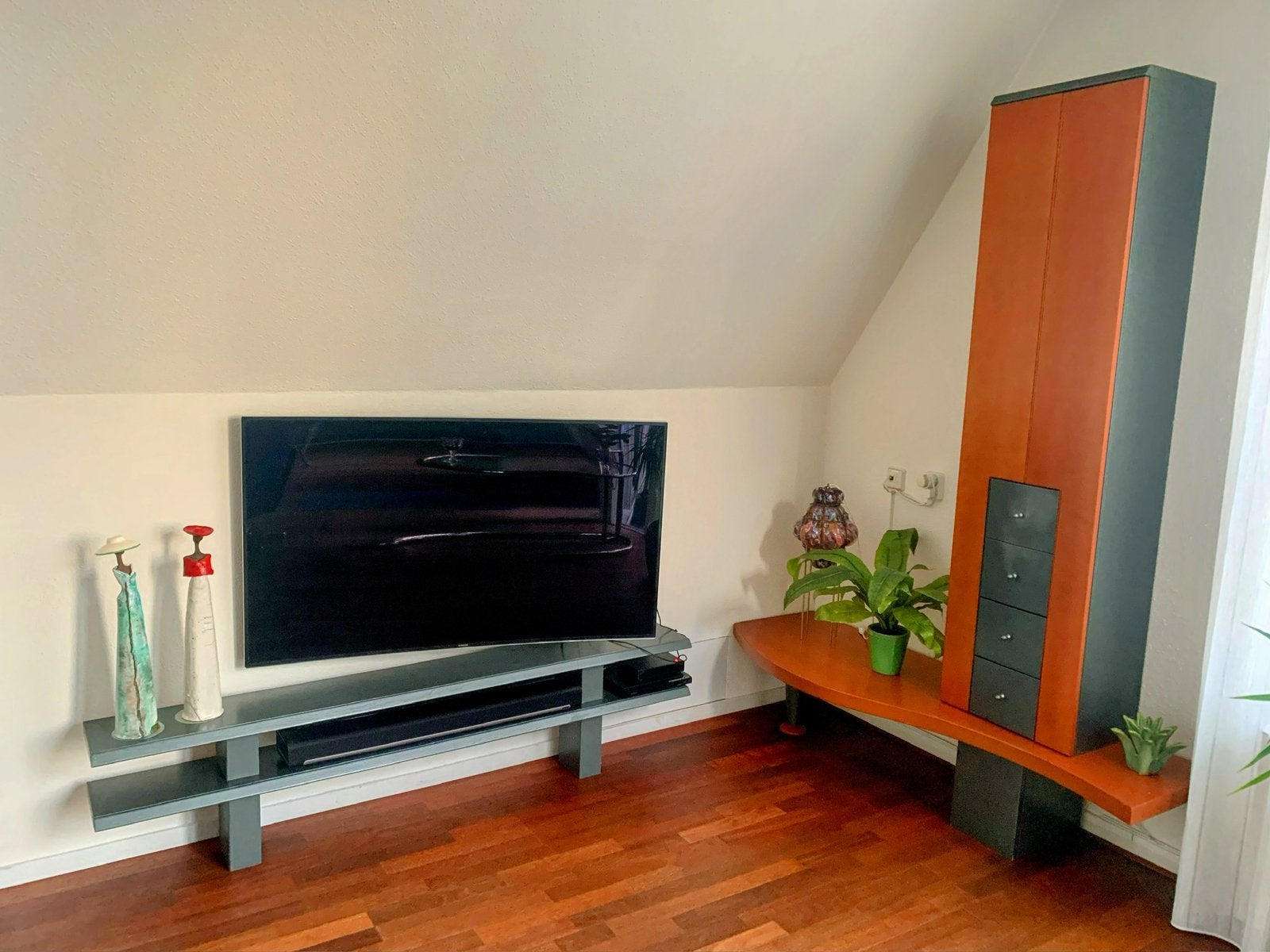 Interstar kast met tv plank, Ophalen, Minder dan 50 cm, Gebruikt, 150 tot 200 cm