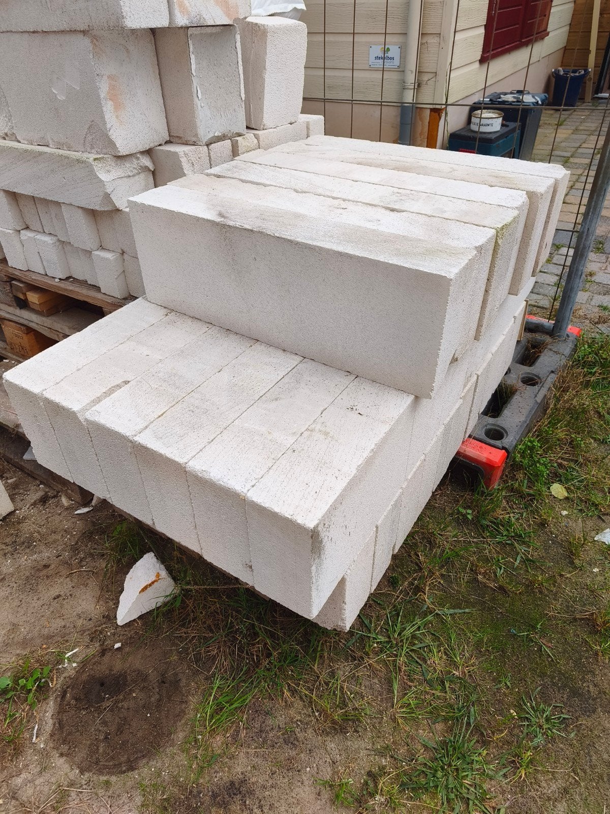 wupor Cellenbeton blokken 100x200x600, Doe-het-zelf en Verbouw, Ophalen, Zo goed als nieuw