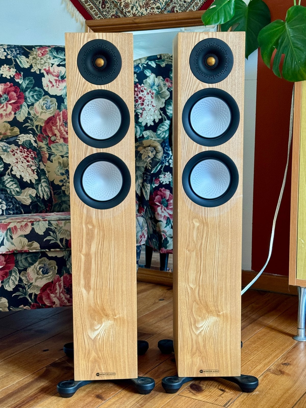 Monitor Audio Silver 200 7G – Natural Oak (Technisch 100%)⁠, 150 watt of meer, Vloerstaande luidspreker, Ophalen of Verzenden