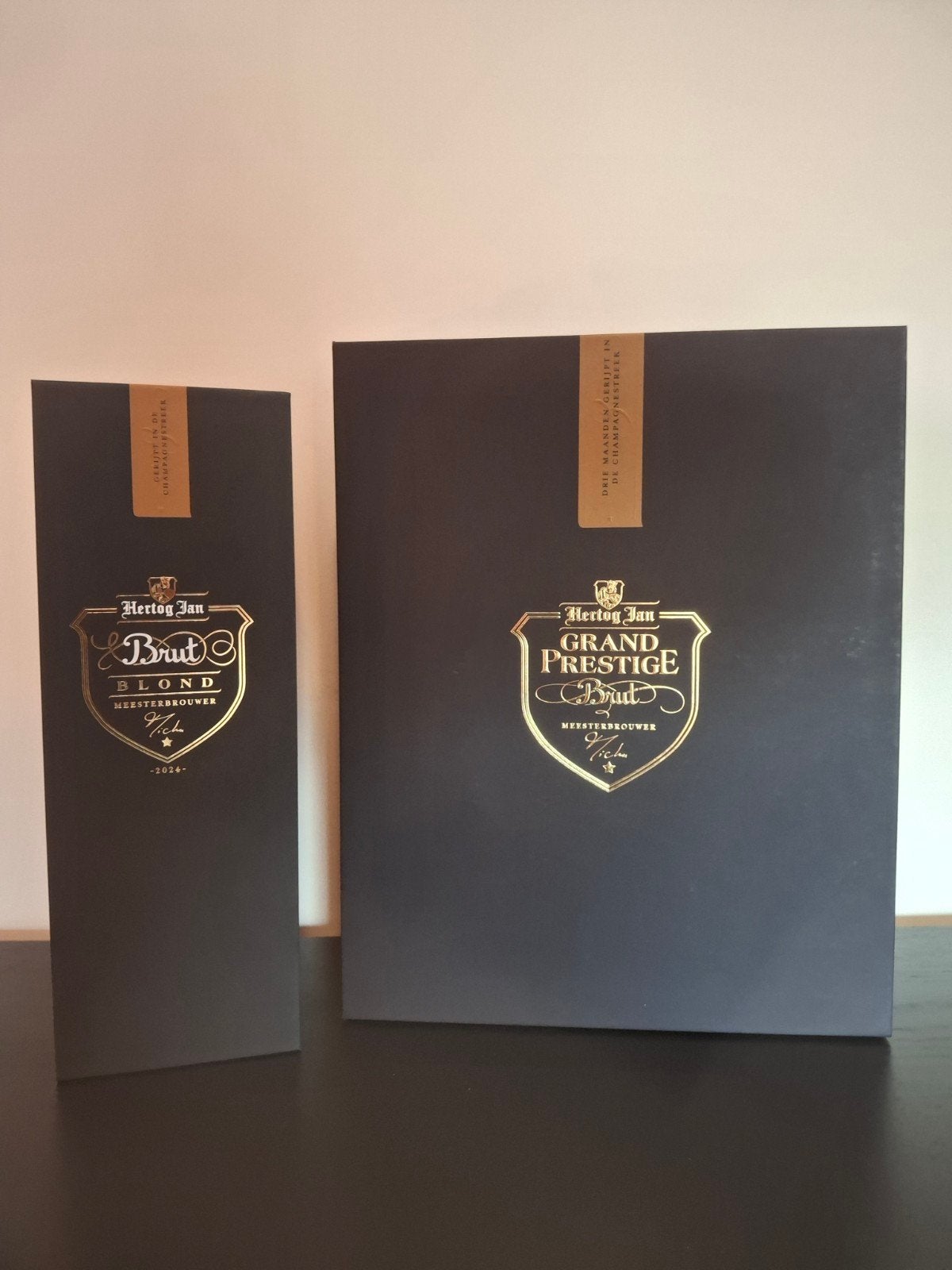 Hertog Jan Grand Prestige Brut 2023 + Brut Blond 2024, Verzamelen, Biermerken, Ophalen of Verzenden, Nieuw, Flesje(s), Hertog Jan