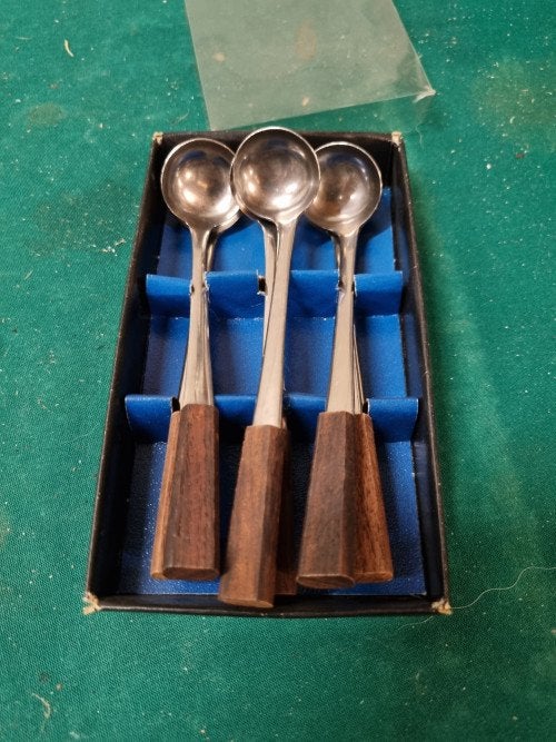 fondue lepels vintage 6x, Ophalen of Verzenden, 'T Olde Gre-j, Info@toldegrej.nl, Endepoelstraat 20f Didam