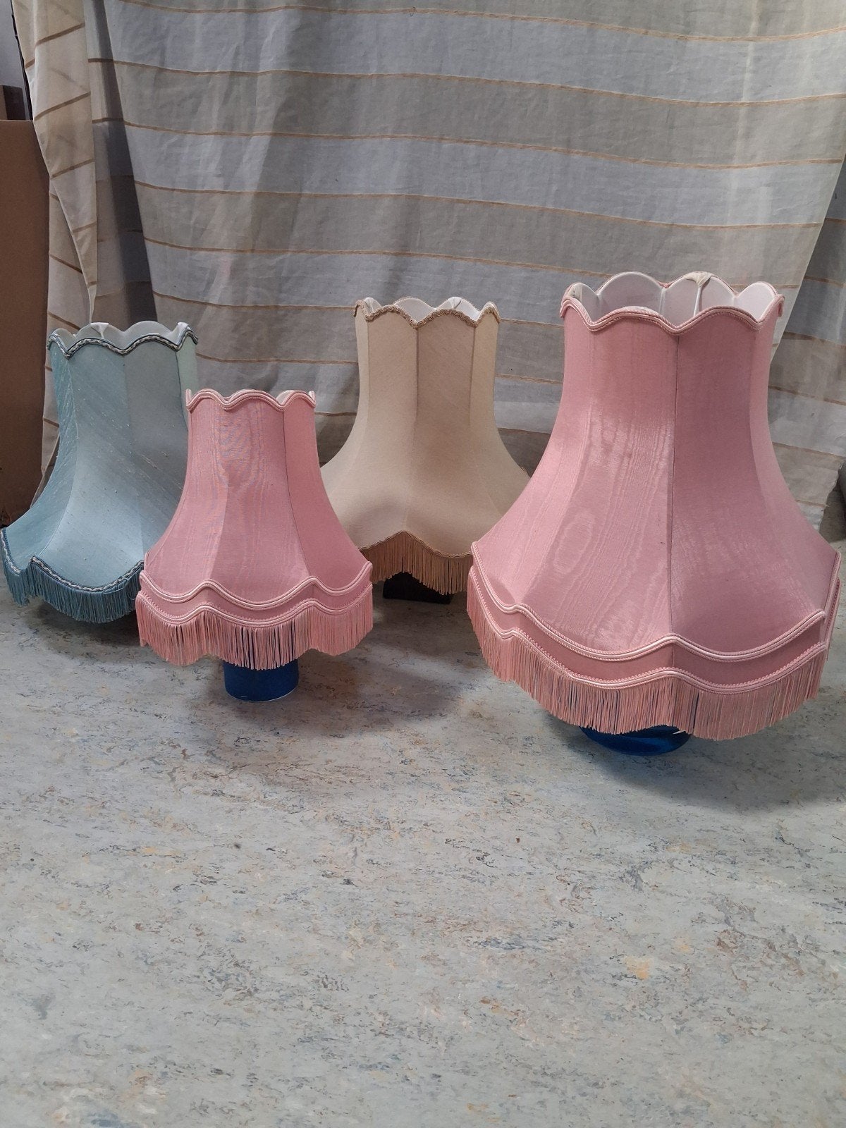 2 engelse lampenkappen, Huis en Inrichting, 50 cm, Overige typen, Ophalen of Verzenden, Zo goed als nieuw