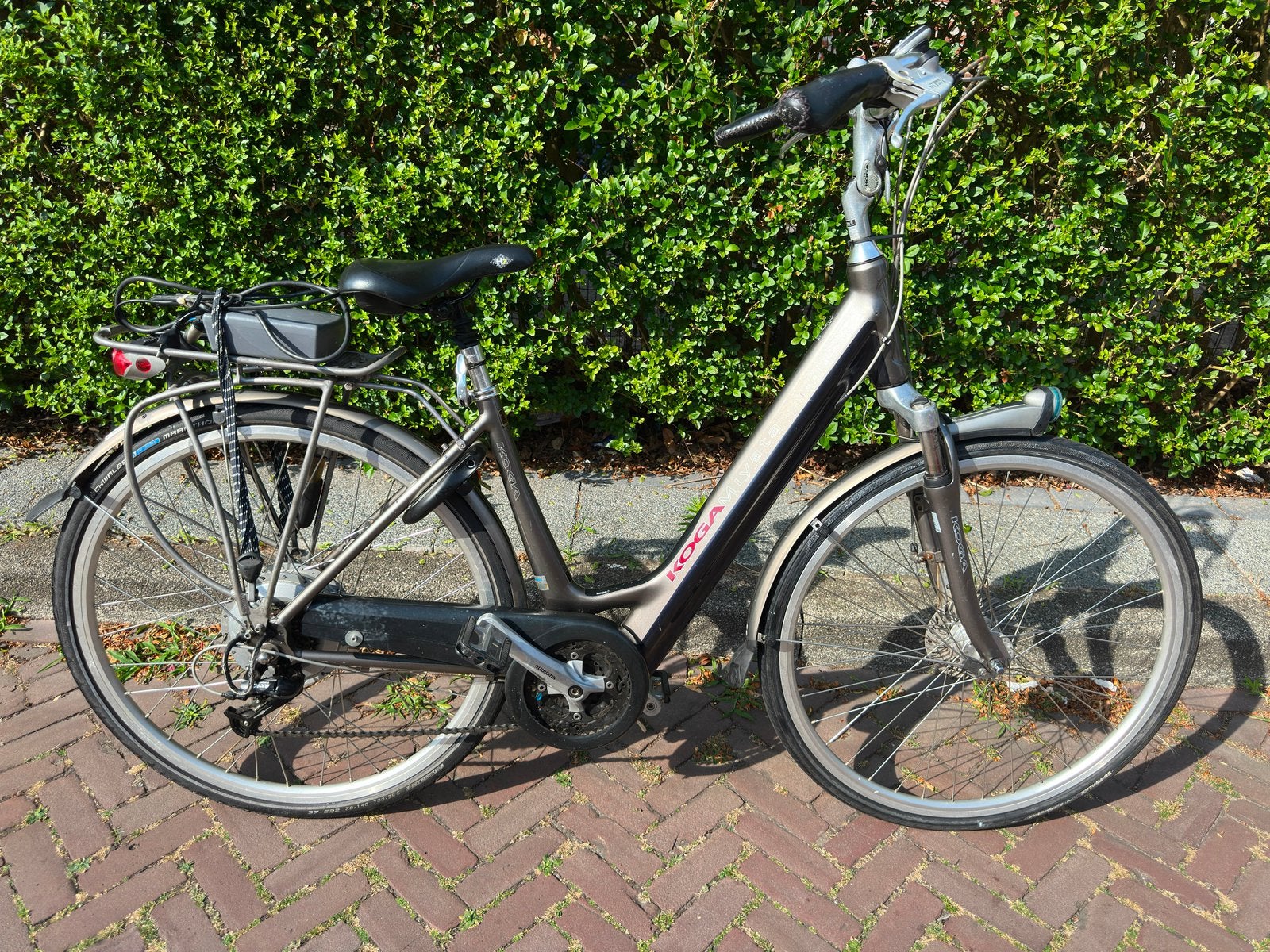 Koga miyata elektrische fiets framemaat 47cm, Minder dan 47 cm, Ophalen, Zo goed als nieuw, 50 km per accu of meer